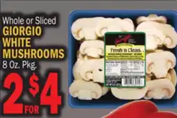 Bravo Supermarkets GIORGIO WHITE MUSHROOMS offer