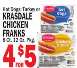 Bravo Supermarkets KRASDALE CHICKEN FRANKS offer