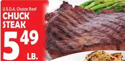 Bravo Supermarkets CHUCK STEAK offer