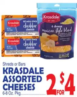 Bravo Supermarkets KRASDALE ASSORTED CHEESES offer