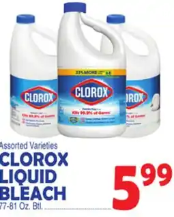 Bravo Supermarkets CLOROX LIQUID BLEACH offer