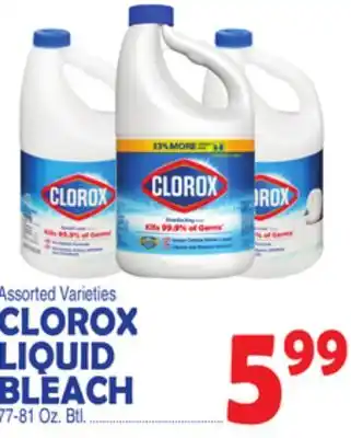 Bravo Supermarkets CLOROX LIQUID BLEACH offer