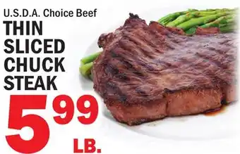Bravo Supermarkets THIN SLICED SLICED CHUCK STEAK offer