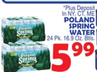 Bravo Supermarkets POLAND SPRING WATER offer