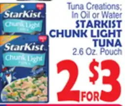 Bravo Supermarkets STARKIST CHUNK LIGHT TUNA offer