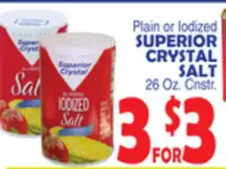 Bravo Supermarkets SUPERIOR CRYSTAL SALT offer