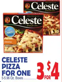 Bravo Supermarkets CELESTE PIZZA FOR ONE offer