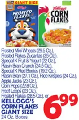 Bravo Supermarkets KELLOGG'S CORN FLAKES GIANT SIZE offer