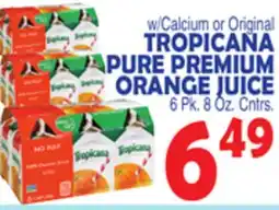 Bravo Supermarkets TROPICANA PURE PREMIUM ORANGE JUICE offer