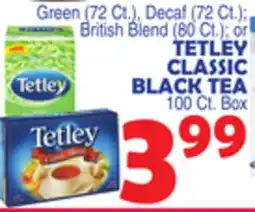 Bravo Supermarkets TETLEY CLASSIC BLACK TEA offer