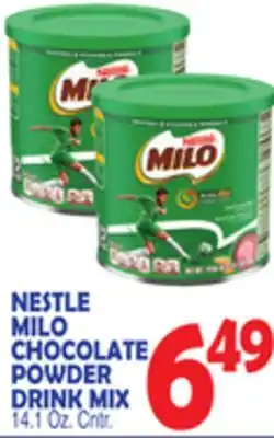Bravo Supermarkets NESTLE MILO CHOCOLATE POWDER DRINK MIX offer