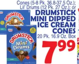 Bravo Supermarkets DRUMSTICK MINI DIPPED ICE CREAM CONES offer