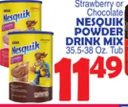 Bravo Supermarkets NESQUIK POWDER DRINK MIX offer
