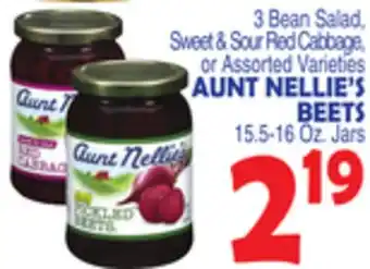 Bravo Supermarkets AUNT NELLIE'S BEETS offer