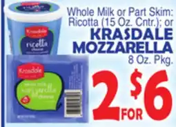 Bravo Supermarkets KRASDALE MOZZARELLA offer
