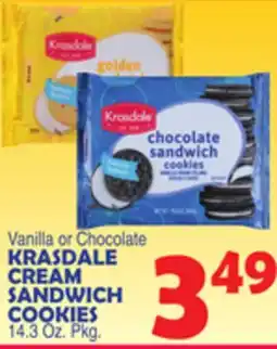 Bravo Supermarkets KRASDALE CREAM SANDWICH COOKIES offer