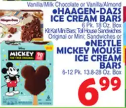 Bravo Supermarkets HAAGEN-DAZS ICE CREAM BARS 6 Pk. 18 Oz. Box offer