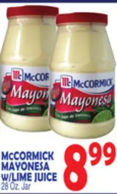 Bravo Supermarkets MCCORMICK MAYONESA W/LIME JUICE offer