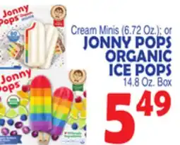 Bravo Supermarkets JONNY POPS ORGANIC ICE POPS offer