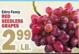 Bravo Supermarkets RED SEEDLESS GRAPES offer