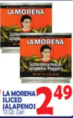 Bravo Supermarkets LA MORENA SLICED JALAPENOS offer