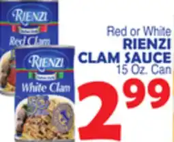 Bravo Supermarkets RIENZI CLAM SAUCE offer