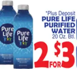 Bravo Supermarkets PURE LIFE PURIFIED WATER offer