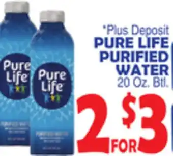 Bravo Supermarkets PURE LIFE PURIFIED WATER offer