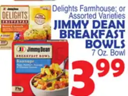Bravo Supermarkets JIMMY DEAN BREAKFAST BOWLS offer