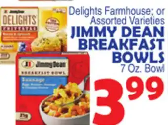 Bravo Supermarkets JIMMY DEAN BREAKFAST BOWLS offer