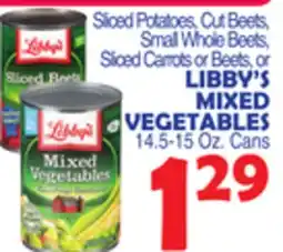 Bravo Supermarkets LIBBY'S MIXED VEGETABLES offer