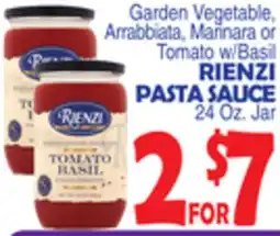 Bravo Supermarkets RIENZI PASTA SAUCE offer