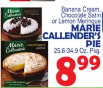 Bravo Supermarkets MARIE CALLENDER'S PIE offer
