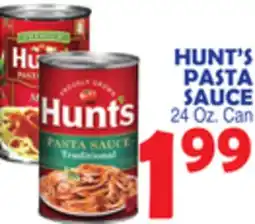 Bravo Supermarkets HUNT'S PASTA SAUCE offer