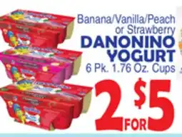 Bravo Supermarkets DANONINO YOGURT offer