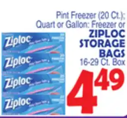 Bravo Supermarkets ZIPLOC STORAGE BAGS offer