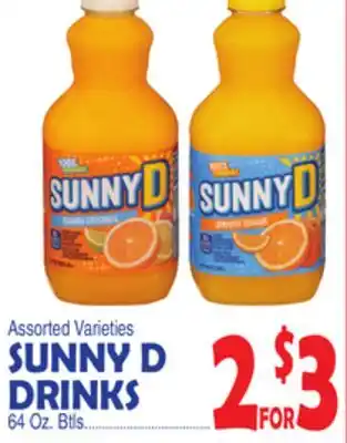 Bravo Supermarkets SUNNY D DRINKS offer