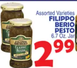 Bravo Supermarkets FILIPPO BERIO PESTO offer
