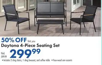 Boscov's Daytona 4-Piece Seating Set offer