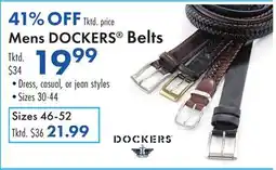 Boscov's Mens DOCKERS Belts offer