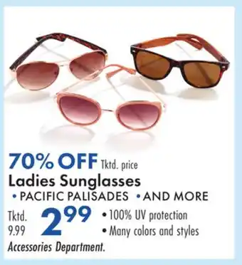 Boscov's Ladies Sunglasses offer