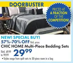 Boscov's CHIC HOME Multi-Piece Bedding Sets offer
