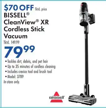 Boscov's BISSELL CleanView XR Cordless Stick Vacuum offer