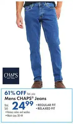 Boscov's Mens CHAPS Jeans offer