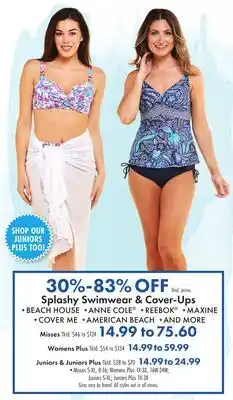 Boscov's Splashy Swimwear & Cover-Ups offer
