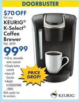 Boscov's KEURIG K-Select Coffee Brewer offer