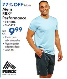 Boscov's Mens RBX Performance offer