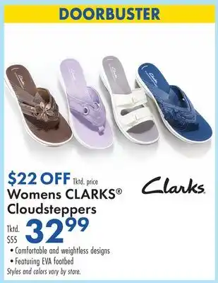 Boscov's Womens CLARKS Cloudsteppers offer