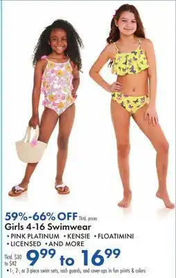 Boscov's Girls 4-16 Swimwear offer