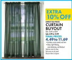 Boscov's CURTAIN BUYOUT offer